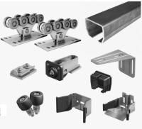 Комплект фурнитуры Alutech для откатных ворот до 450кг (9м) - неоцинкованная балка фотография