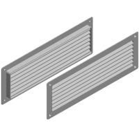 ALUTECH:4000358 - Решетка вентиляционная регулируемая (белая)  MV350Rs-W фотография